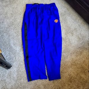 Men's Blue XL Manchester United warm-up pants